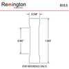 Remington Industries Butt Terminals, PVC Insulated, 10-12 AWG Wire, Yellow, 100 Pcs BV5.5-100